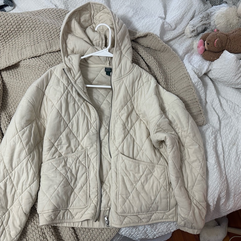 Wild Fable Cream Quilted Jacket